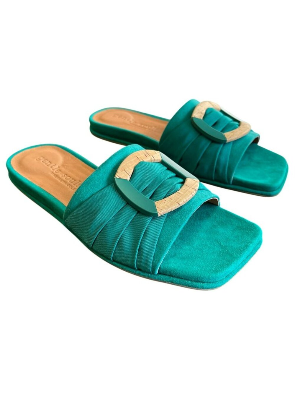 NEW Gentle Souls By Kenneth Cole Rhea Slide Sandals Comfort Flat Size 8